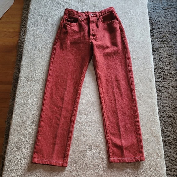 Vintage Levi's red 501 button fly jeans​ - Picture 3 of 12